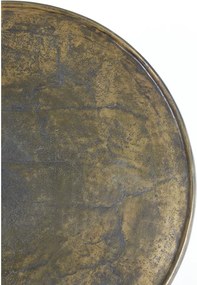 Tavolino rotondo in metallo bronzo ø 67,5 cm Babina - Light &amp; Living