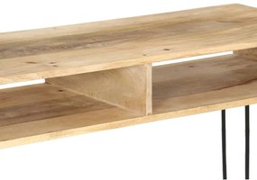 Tavolo consolle in legno massello di mango 115x35x76 cm