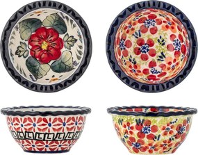 Ciotoline in set da portata rosse in gres 2 pz 95 ml Florist – Bloomingville