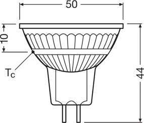 Lampadina LED dimmerabile MR16 GU5,3/5W/12V 4000K 36° CRI 90 - Osram