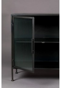 Vetrina in metallo nero 150x80 cm Boli - Dutchbone