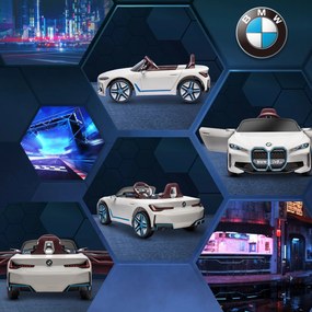 Macchina Elettrica per Bambini 12V con Licenza BMW I4 Bianca...