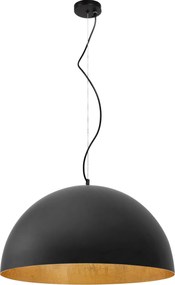 Lampada Da Soffitto Pensile Vasca Metallico Nera 50 cm