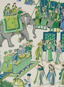 Manuel Canovas Tapete Kalinda - Bleu de Prusse