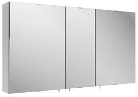 Pensile bagno Perla grigio in vetro SENSEA, 3 ante apertura da sinistra P 15 x L 110 x H 60 cm