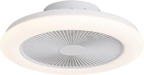 Ventilatore da soffitto bianco con LED RGB dimmerabile con telecomando - Clamo