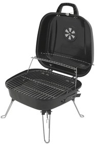 Griglia a carbone portatile nera