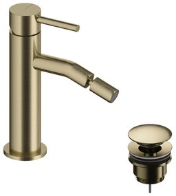 Rubinetto per bidet LOOP SANYCCES oro spazzolato lucido