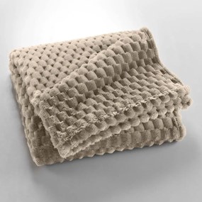 Coperta grigio tortora in microflanella 125x150 cm Mini Frosty – douceur d'intérieur