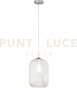 Lampadario a sospensione ashford ovale trasparente 1 luce attacco e...