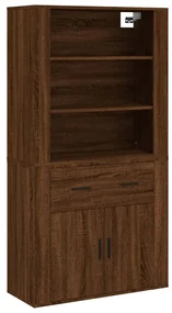 Credenza rovere marrone in legno multistrato