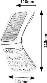 Rabalux 77022 - Lampada solare LED dimmerabile con sensore LED/4W/3,7V IP44