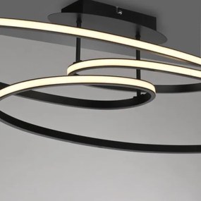 JUST LIGHT. 15321-18 - Plafoniera LED LUMACA LED/33W/230V nero