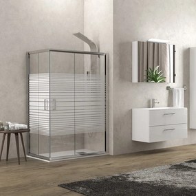 Box doccia 80x80 cristallo serigrafato altezza 180cm K410 - KAMALU