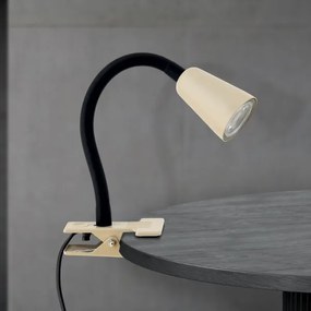 Orion - Lampada da tavolo flessibile con clip DOTTY 1xGU10/10W/230V beige/nero