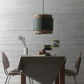 Brilliant - Lampadario a sospensione con filo WATERLILLY 1xE27/60W/230V diametro 35 cm grigio