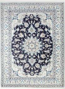 Nain Tappeto persiano 150x200 Blu (Iran) Annodato A Mano