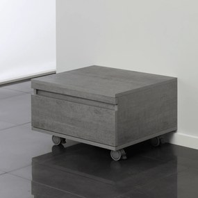 Base Multiuso a Terra/Sospesa 58 Cm Un Cassetto Feridras "Shelf 120" Cemento