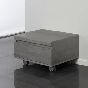 Base Multiuso a Terra/Sospesa 58 Cm Un Cassetto Feridras "Shelf 120" Cemento