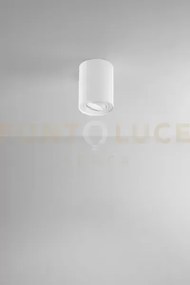 Faretto-plafoniera in alluminio bianco centric 1 luce attacco gu10 ...