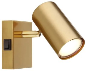 Globo 57911-1GO - Faretto da parete ROBBY 1xGU10/25W/230V oro