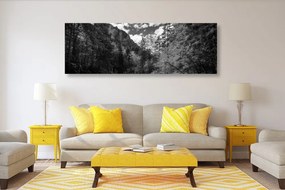 Quadro su tela – Paesaggio montano in bianco e nero