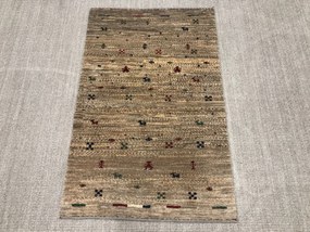 Gabbeh Tappeto 80x130 Marrone (Iran) Annodato A Mano