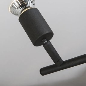 Faretto industriale nero orientabile a 2 luci - Jeany