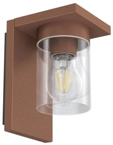 Applique Corten/Mattone da Parete, Base E27, IP54 - Serie RIGA Base E27