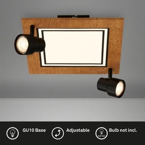 Brilo - Lampada LED da soffitto 12W/230V + 2xGU10 9W 3000K