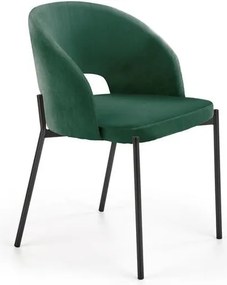 Sedia K455 Verde Velluto - H97