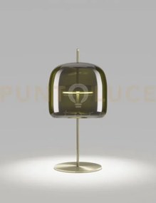 Jube lampada da tavolo p verde antico trasparente oro satinato 2 l2...
