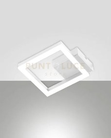 Bard applique bianca 1 luce 3000k - 11w - 1080 lm, 17cm dimmerabile