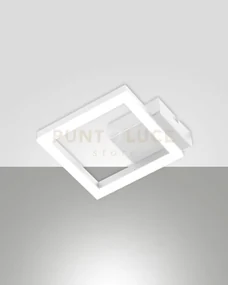 Bard applique bianca 1 luce 3000k - 11w - 1080 lm, 17cm dimmerabile