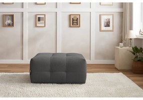 Pouf grigio scuro Kleber - Bobochic Paris