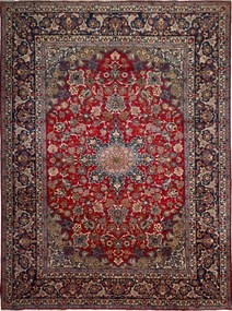 Najafabad Tappeto persiano 420x310 Rosso (Iran) Annodato A Mano