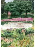 Coordonne Carta da parati panoramica Jardin del Espejo - Primavera