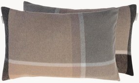 Copricuscino reversibile in lana di alpaca Manhattan