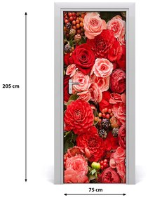 Adesivo per porta Mazzo di fiori 75x205 cm