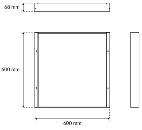 Cornice per Pannello LED 60x60 Colore del corpo Bianco