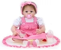 Bambola Reborn Femmina Realistica in Vinile 30cm Seduta Kidfun Real Baby Annie