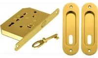 kit x porte scorrevole con coppia nicchie ovale con chiave oro-lucido cod:ferx.24553.stock