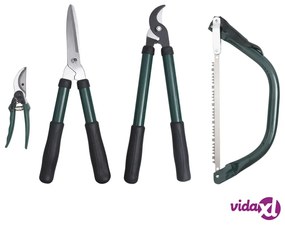vidaXL Set di Attrezzi da Giardino per Potatura 4 pz