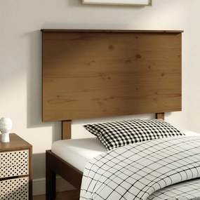 Testiera Per Letto Ambra 94x6x82,5 Cm İn Legno Massello Di Pino /