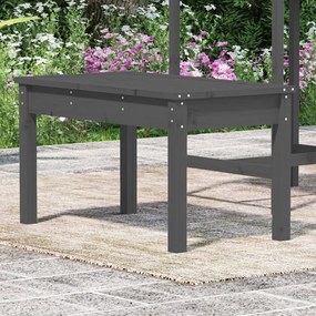 Panca da Giardino Grigia 80x44x45 cm Legno Massello di Pino