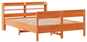 Letto senza materasso marrone cera 120x190 cm in legno di pino