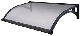 LEDDY - pensilina porta ingresso in policarbonato alveolare fotovoltaica con led