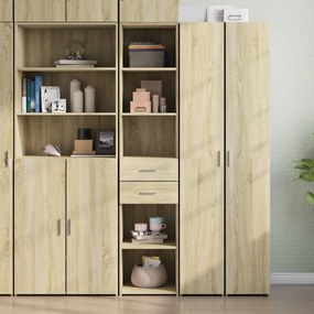Credenza Rovere Sonoma 40x42,5x185 Cm İn Legno Multistrato /