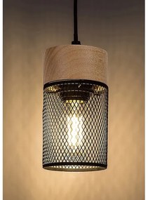 Rabalux 72041 - Lampadario a cavo CALLUM 1xE27/25W/230V faggio