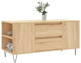 Tavolino salotto rovere sonoma 102x44,5x50 cm legno multistrato